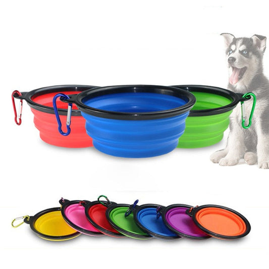 350/1000ml Large Folding Dog Bowl Travel Accessories Puppy Food Dish The Pimp Your Pets Store