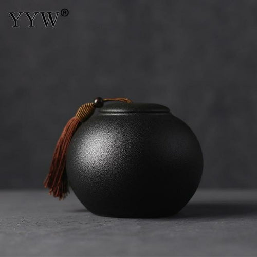 Black Cremation Urns For Pet  Ashes Ceramic, Urn Small Keepsake The Pimp Your Pets Store