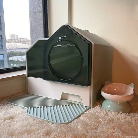 Cat Litter Box Fully Enclosed Odor-proof Extra-large Drawer-type The Pimp Your Pets Store