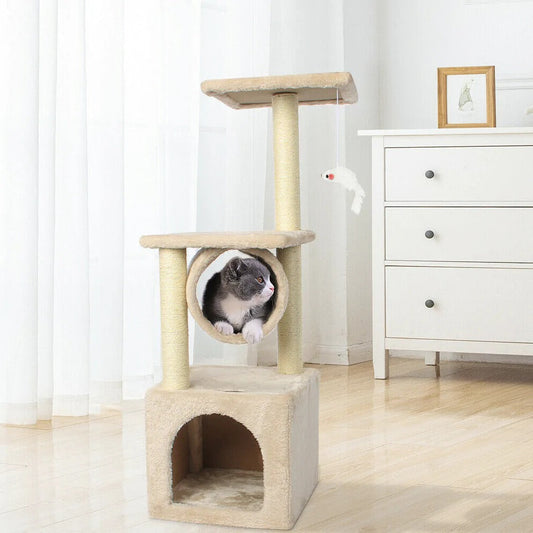 Cat Tree House Tower, Scratching Post The Pimp Your Pets Store