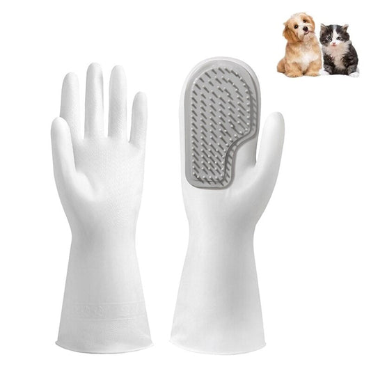 Gentle and Effective Patented  deshedding Grooming Scrubbing Gloves The Pimp Your Pets Store