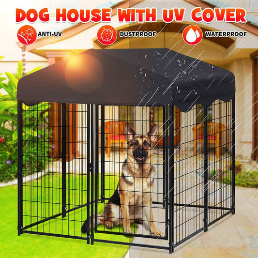 Large Dog Kennel Outdoor Heavy Duty Dog House/ Water Resistant The Pimp Your Pets Store
