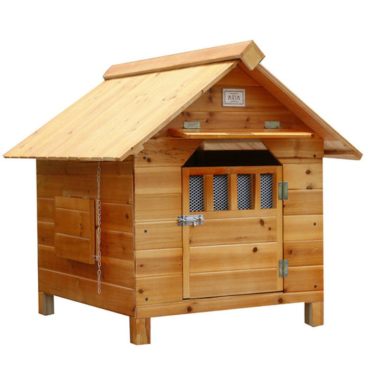 Outdoor Solid Fir Wood Dog House Kennel Waterproof Leakproof The Pimp Your Pets Store