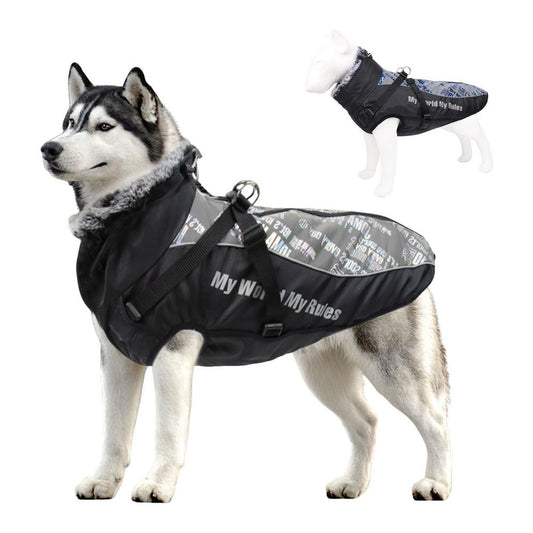 Winter Dog Clothes Thicken Warm Dog Cotton Coat Waterproof Jacket Vest The Pimp Your Pets Store