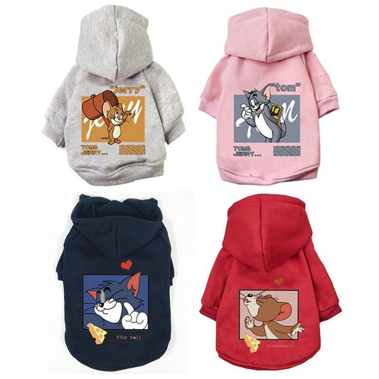 Winter Dogs Hoodie Warm Plus Fleece Pet Dogs Clothes French Bulldog The Pimp Your Pets Store