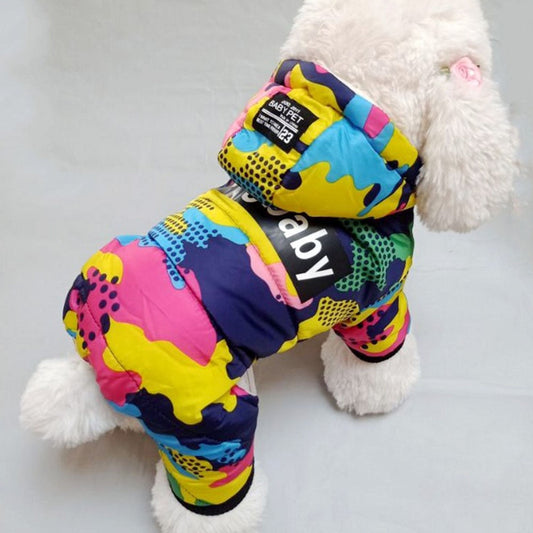 Winter Pet Puppy Dog Clothes Fashion Camo Printed Small Dog Coat The Pimp Your Pets Store