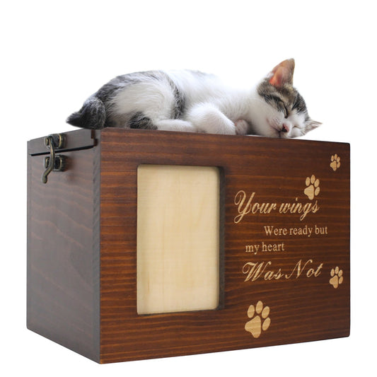 Wood Pet Keepsake Storage Box With Photo Frame The Pimp Your Pets Store