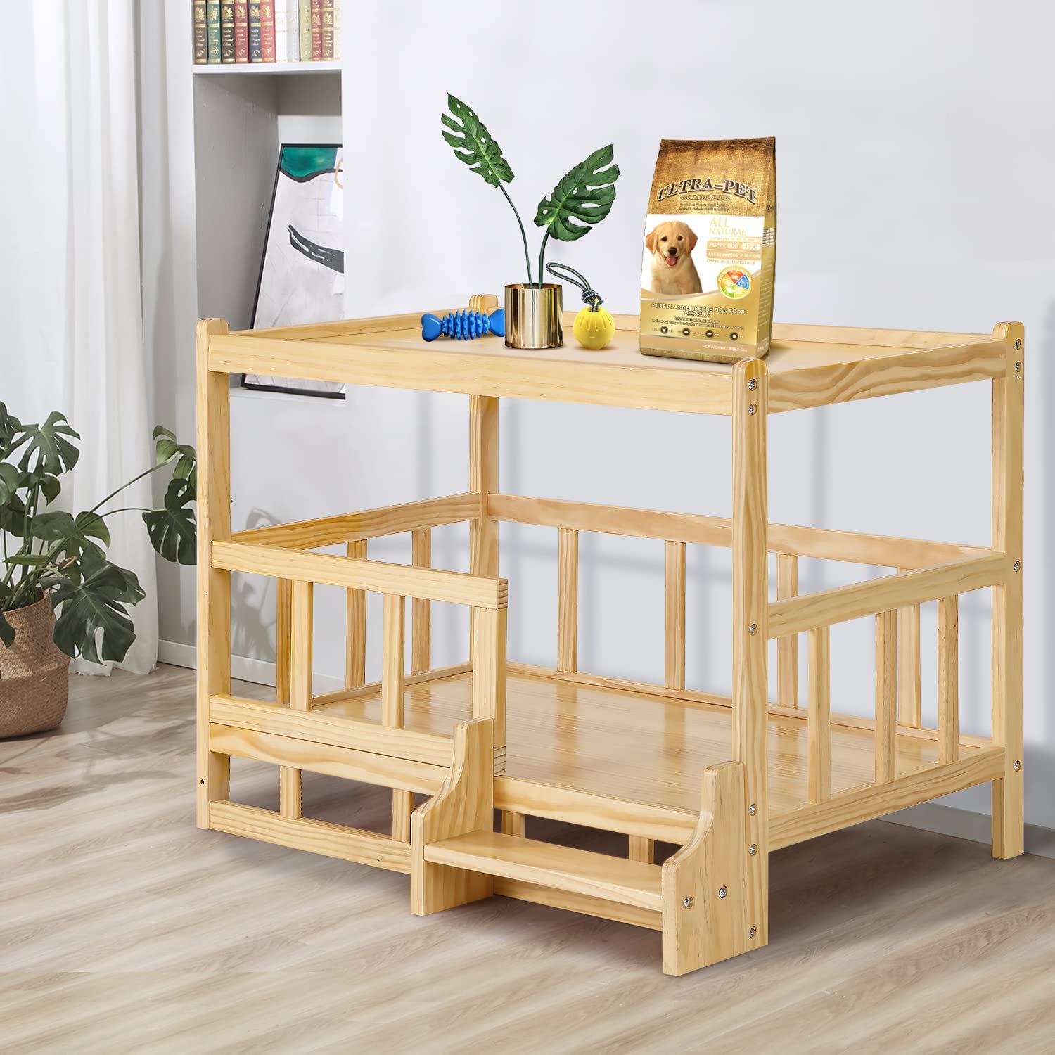 Wooden Dog Bed Frame, Stand, Perfect for Large/Extra-Large Dogs, Easy to Clean The Pimp Your Pets Store